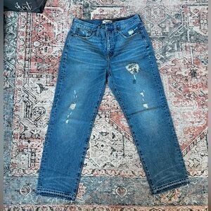 Madewell Classic Straight Jeans: Destructed Edition